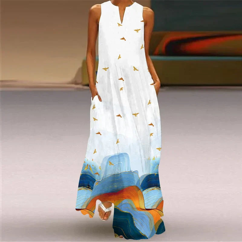 Aurelia™ - Butterfly Bloom A-Line Dress