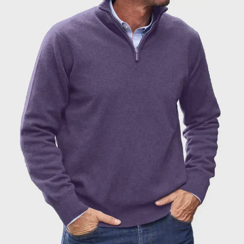 Ethan | Classic Quarter-Zip Everyday Sweater