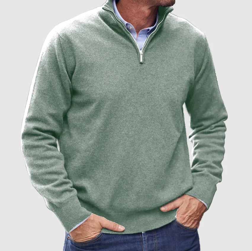 Ethan | Classic Quarter-Zip Everyday Sweater