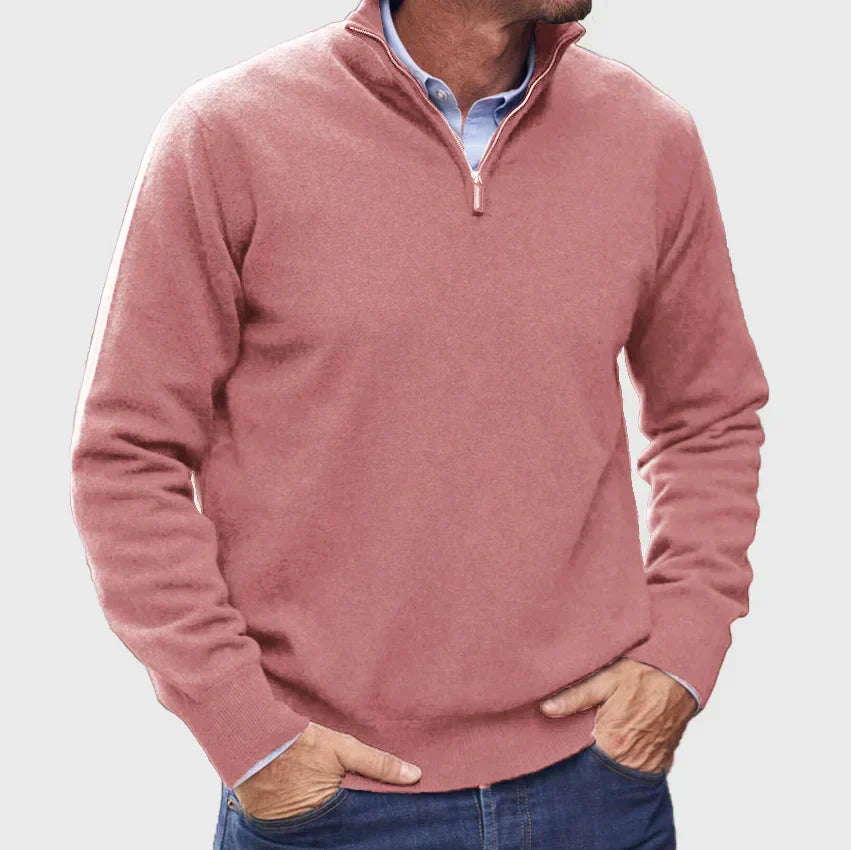 Ethan | Classic Quarter-Zip Everyday Sweater