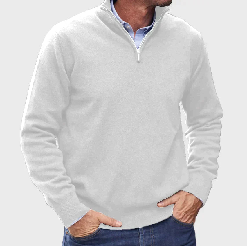 Ethan | Classic Quarter-Zip Everyday Sweater