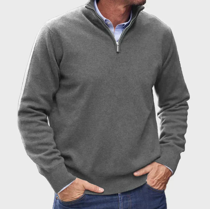 Ethan | Classic Quarter-Zip Everyday Sweater