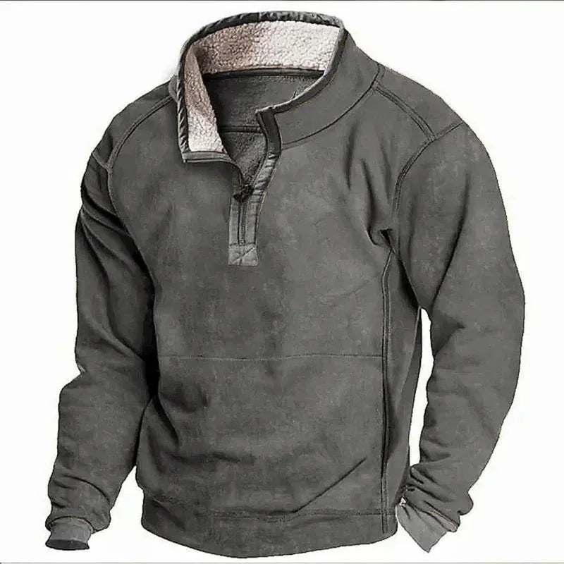 Conrad | Cozy Sweater with quarter-length zipper