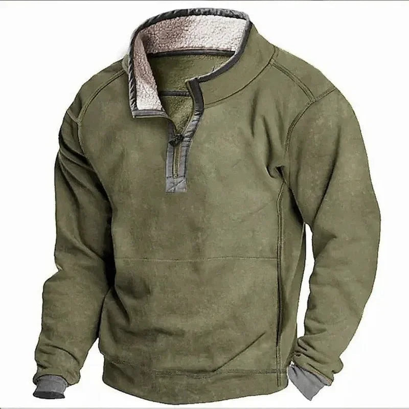 Conrad | Cozy Sweater with quarter-length zipper