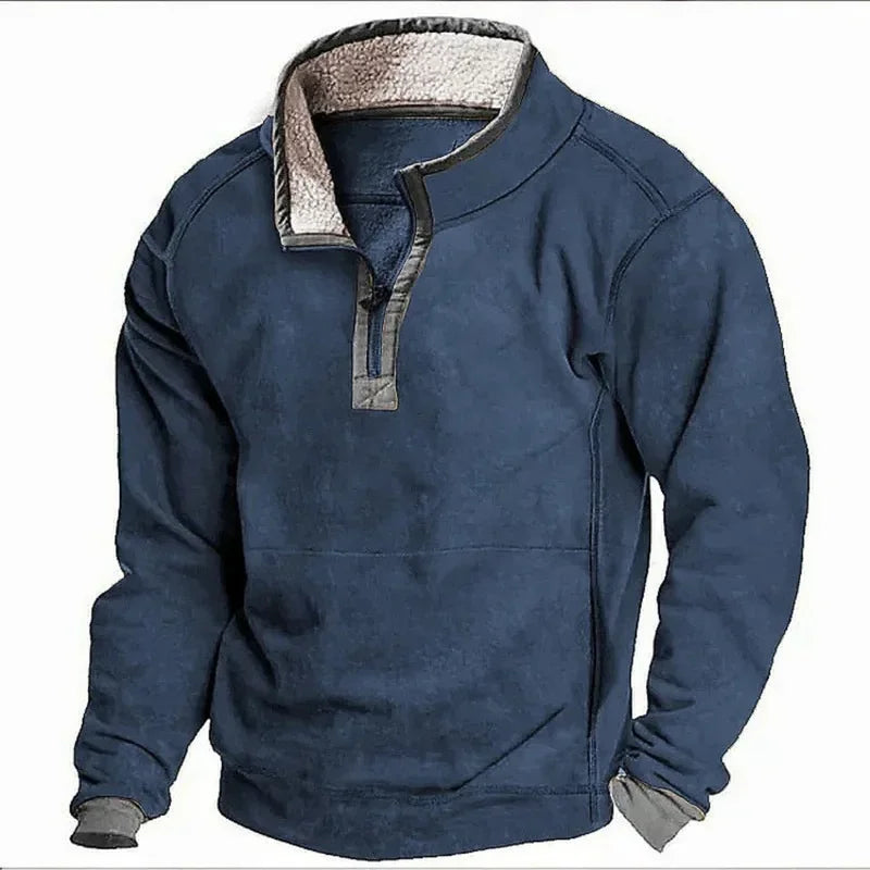 Conrad | Cozy Sweater with quarter-length zipper