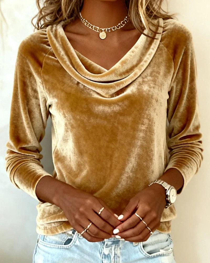 Desiree | Soft Drape Velvet Top