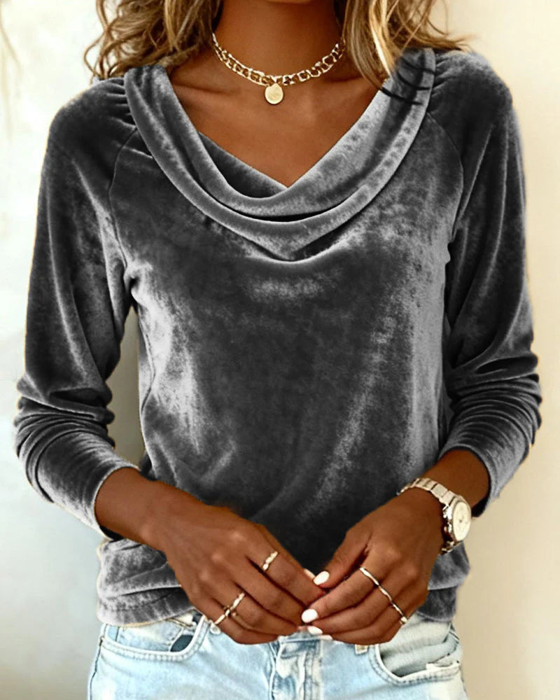Desiree | Soft Drape Velvet Top