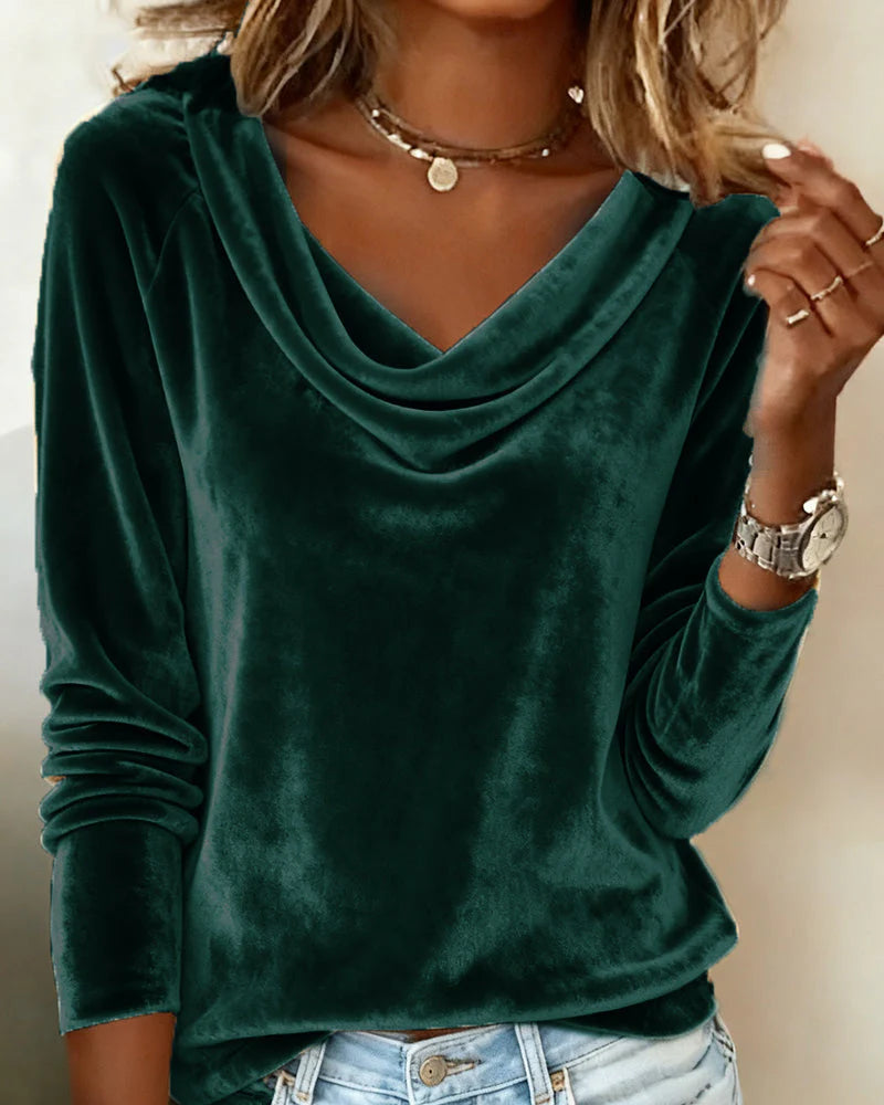 Desiree | Soft Drape Velvet Top