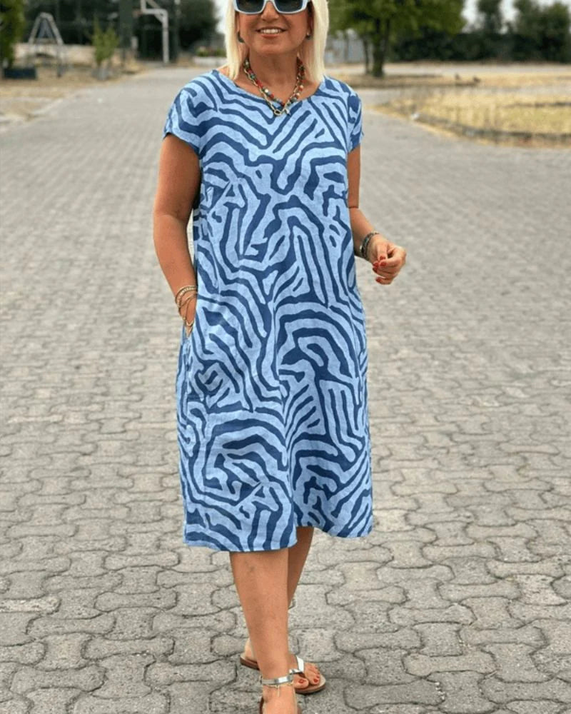 Sophia Round Neck Summer Dress