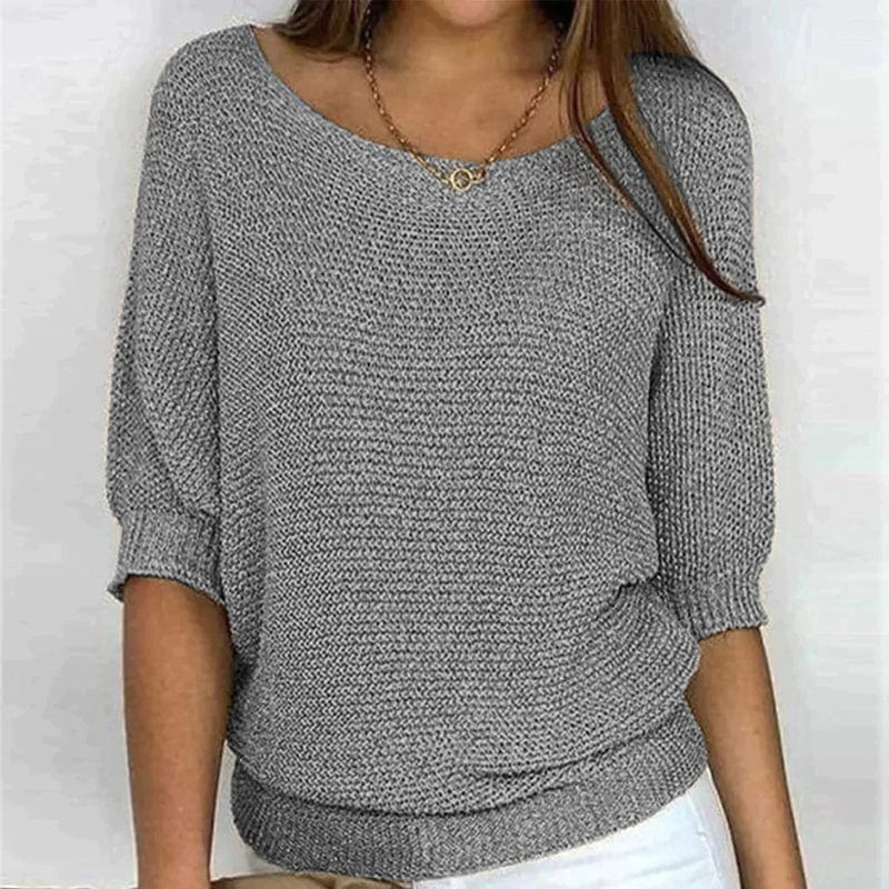 Evelyn Three Quarter Sleeve Sweater