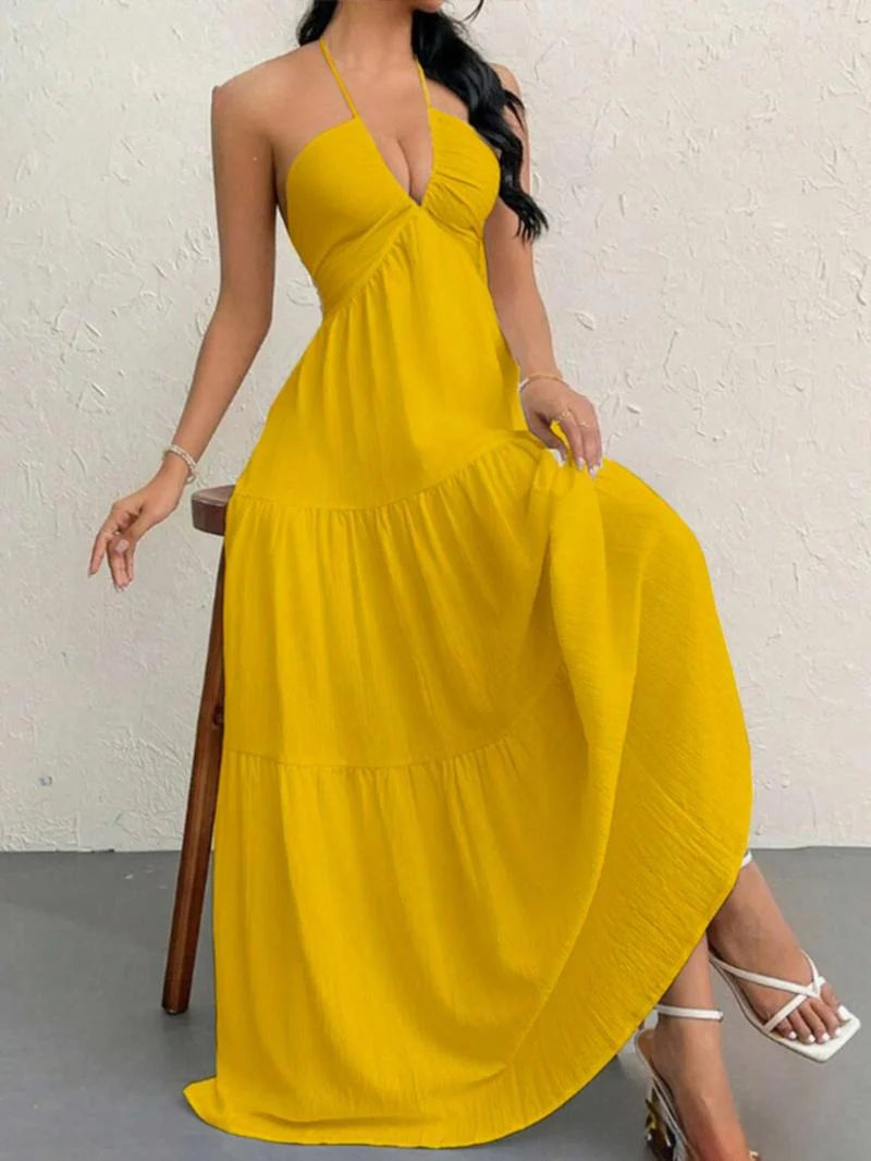 Stella Halter Maxi Dress