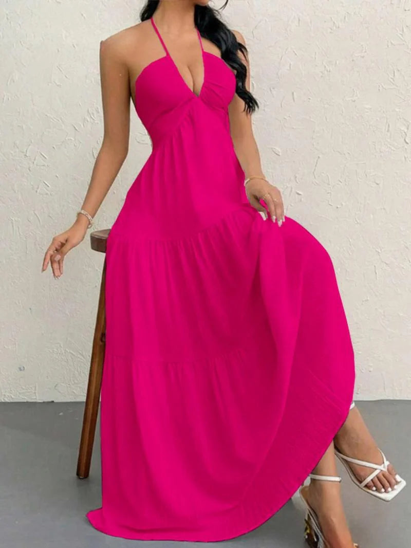 Stella Halter Maxi Dress