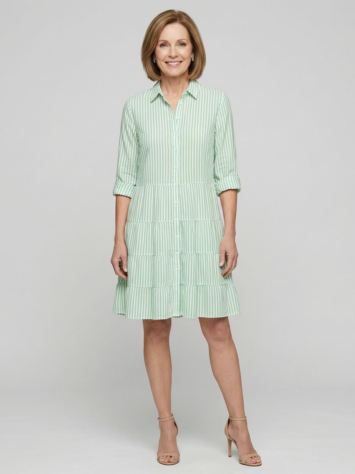 Violet Breezy Striped Dress