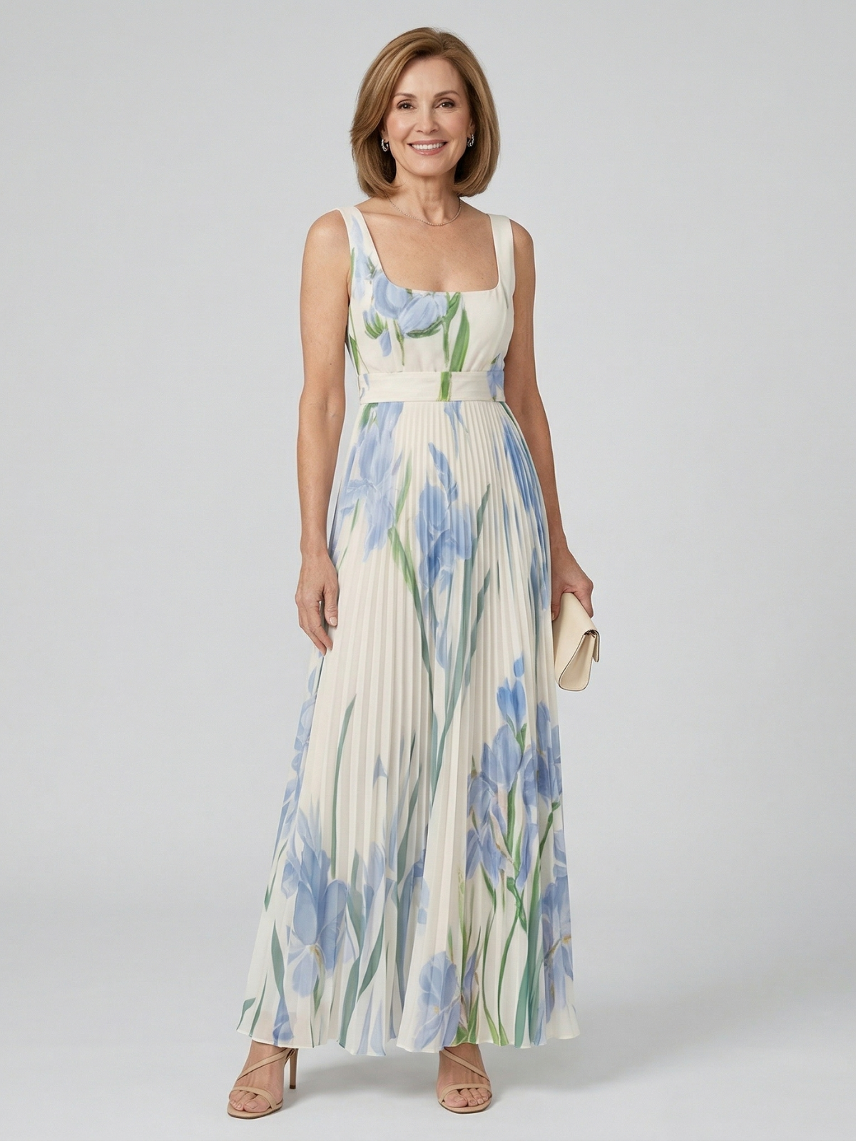 Harper Floral A-Line Maxi Dress