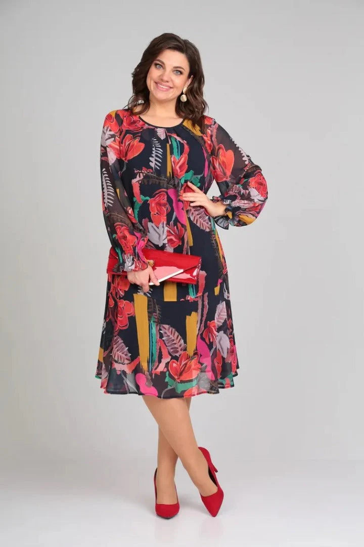 Gaby Elegant Floral Dress