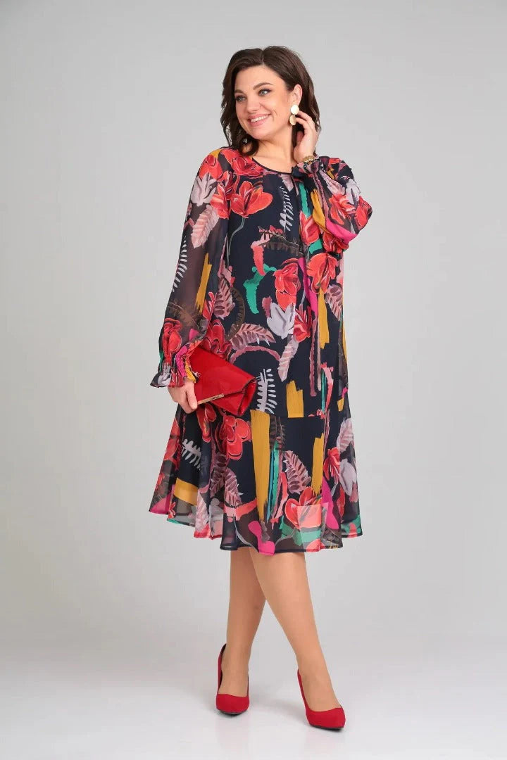 Gaby Elegant Floral Dress