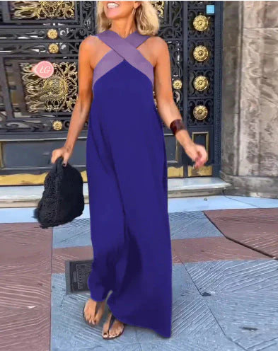 Esther Dress with Crossed Cut