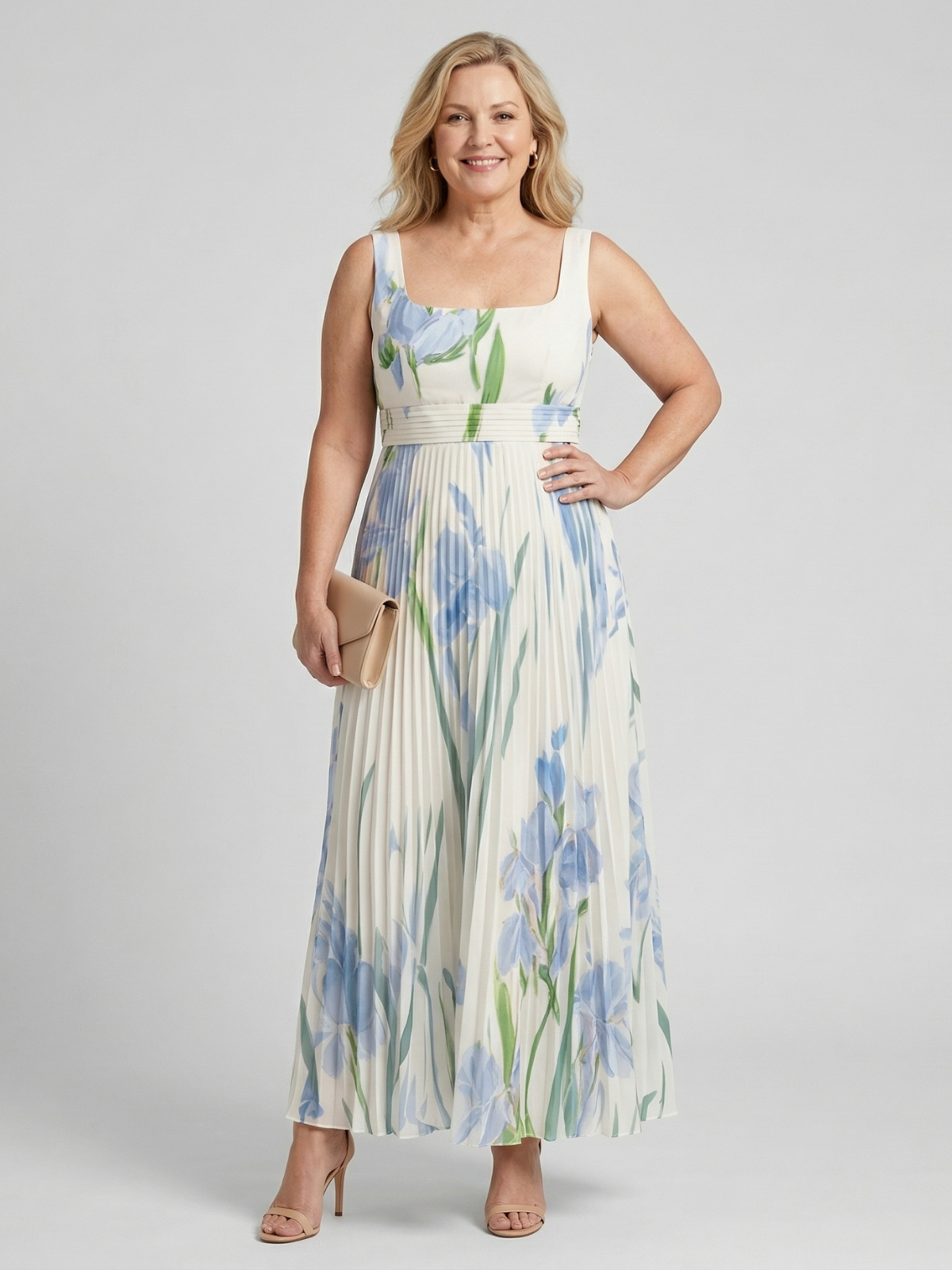 knee length dresses for ladies Harper Maxi Dress, in Deep Sage Chiffon, Size: 2XL | Show Me Your Mumu main image 1