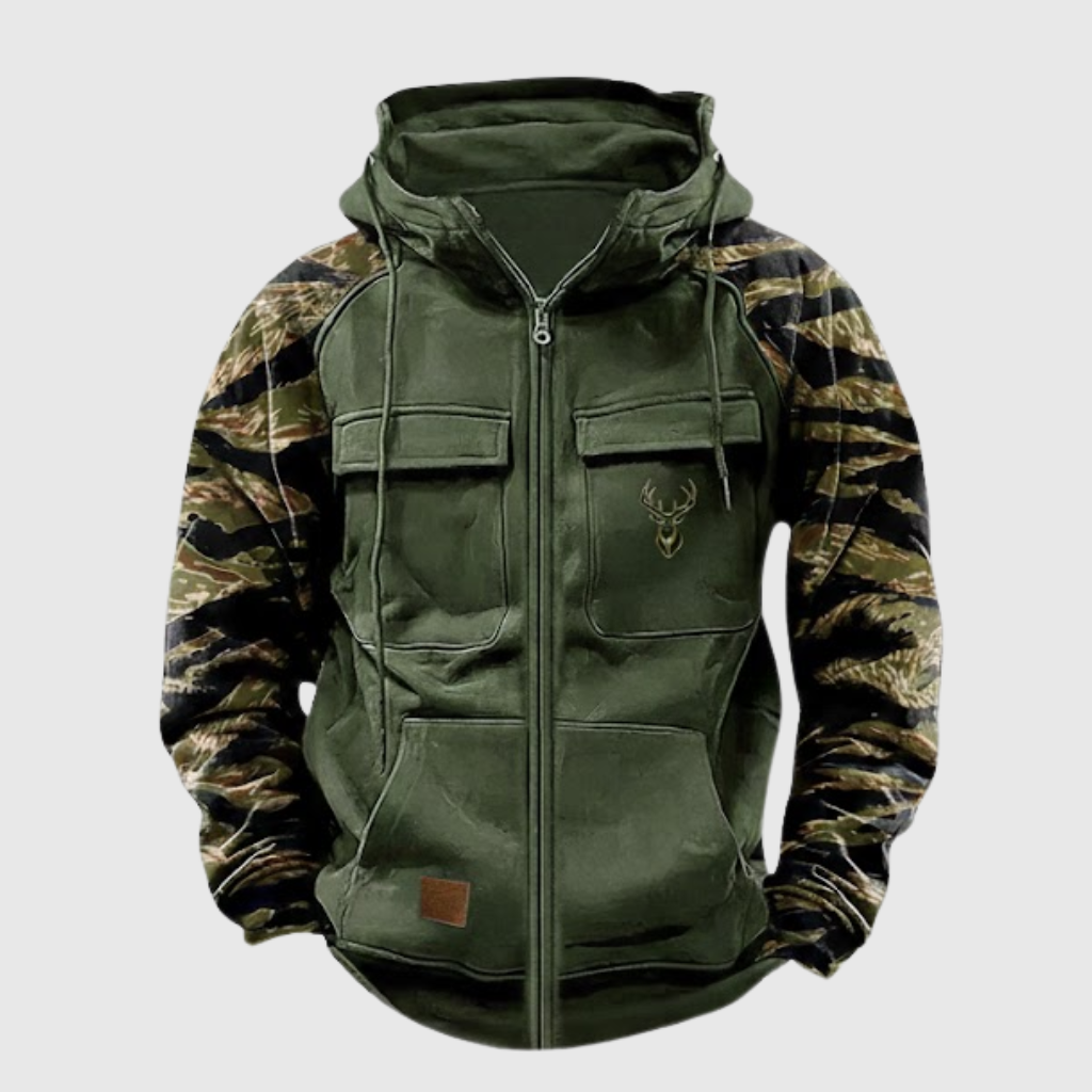 Fletcher | Clean Multi-Pocket Zip Hoodie