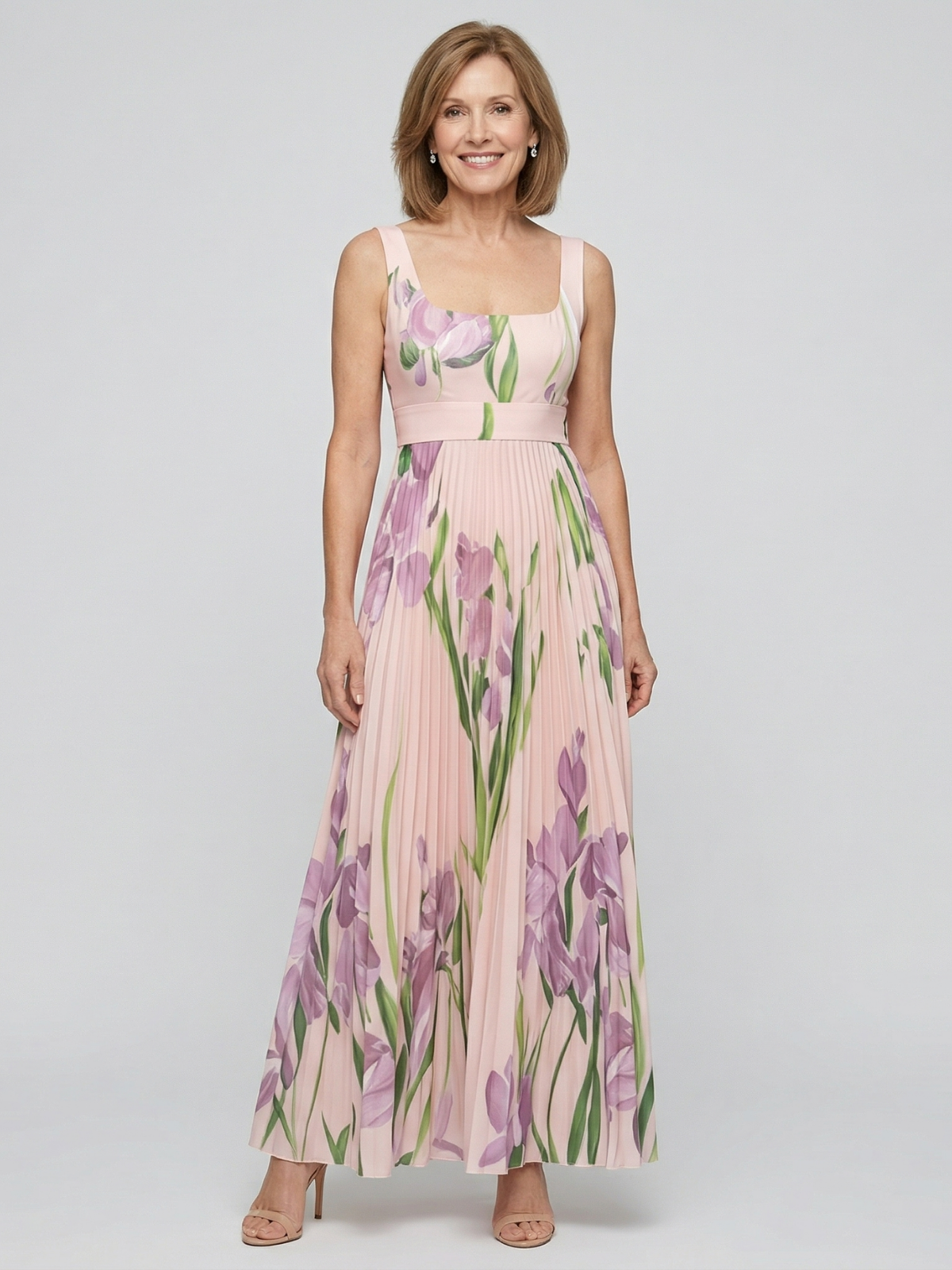 Harper Floral A-Line Maxi Dress