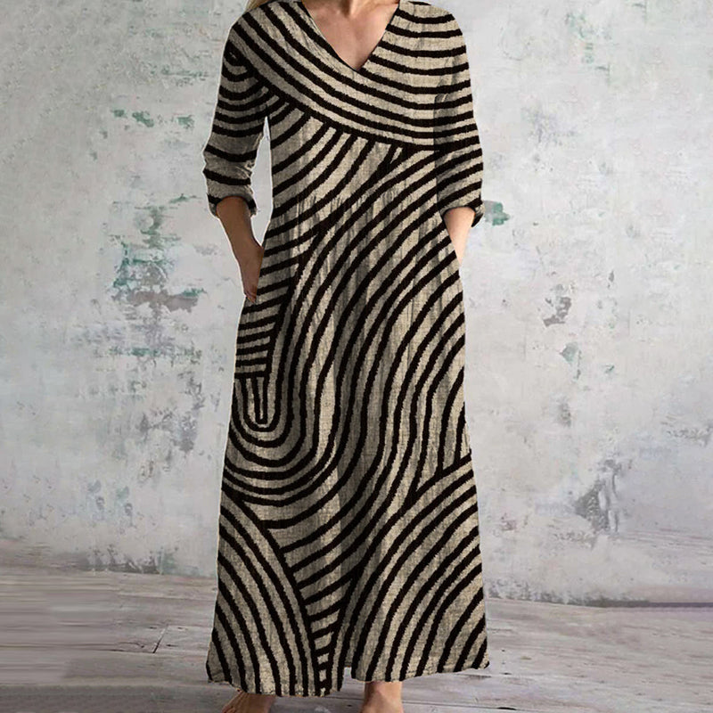 Bonnie - Vintage Striped dress
