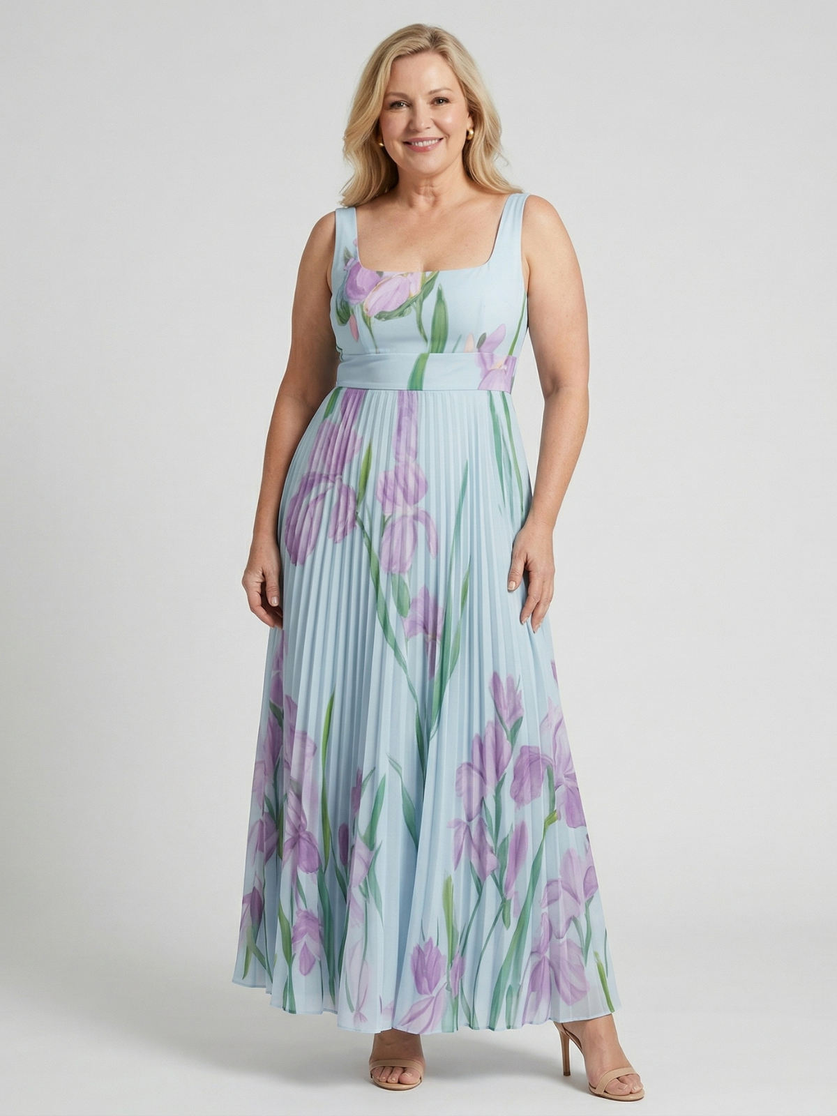 Harper Floral A-Line Maxi Dress