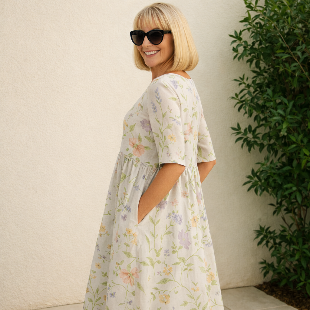 Cora | Midi Dress - Effortless Comfort