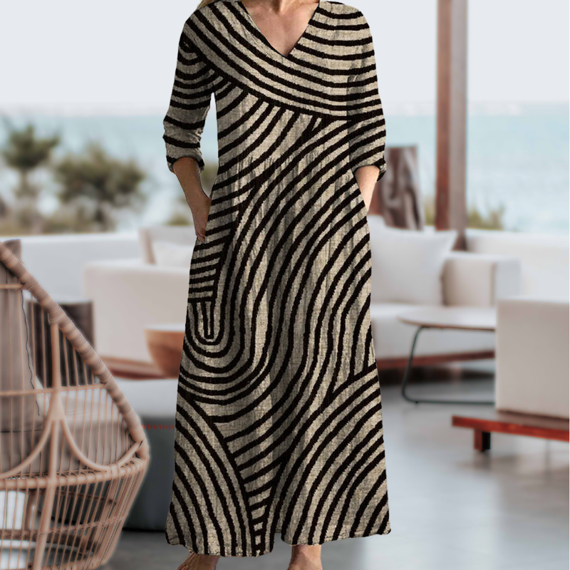 Bonnie - Vintage Striped dress